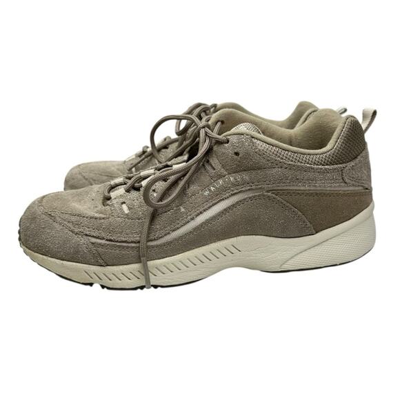 Easy Spirit Romy Women's Tan Suede Walking Sneakers 8 Wide - Picture 8 of 8